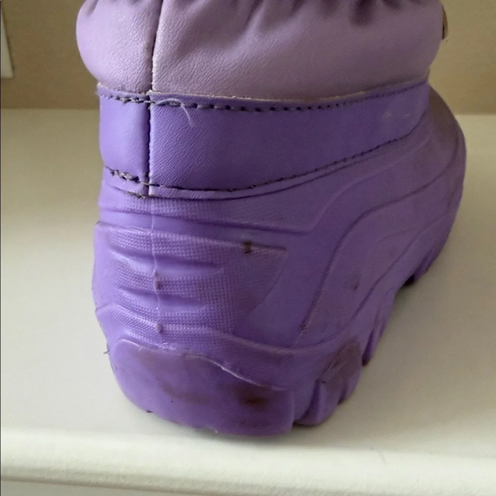 Girls Purple and Pink Winter Boots